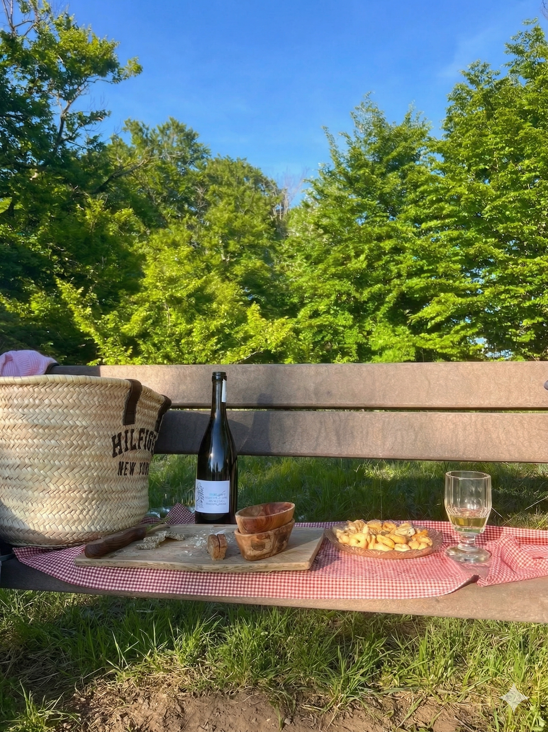 Gemütlicher Picknick-Platz mit Blick auf Schloss Waldeck am Edersee