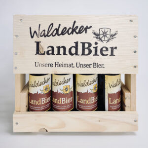 Waldecker Landbier, Bierkiste, Holzkiste